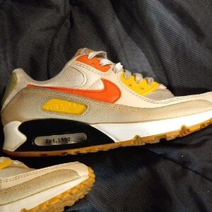 Nike Orange and Yellow Athletic Shoes with Air Max Cushioning